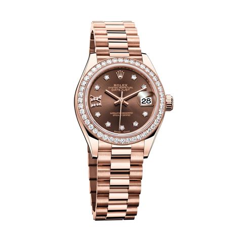 4.rolex oyster perpetual lady-datejust 28 with diamond|Rolex Datejust with diamond bezel.